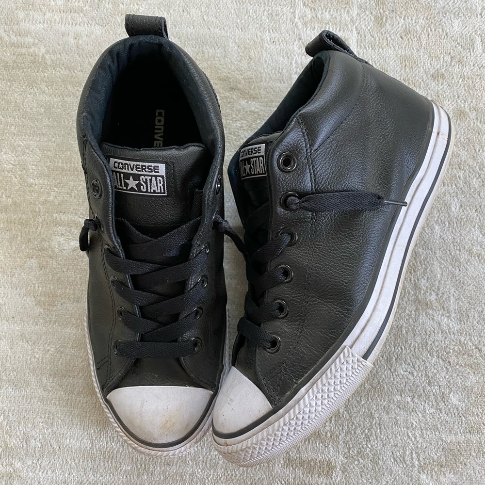 Converse high top - black leather